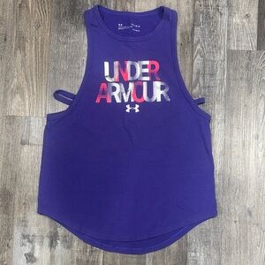 Under Armour Purple Sleeveless Top - Youth Large